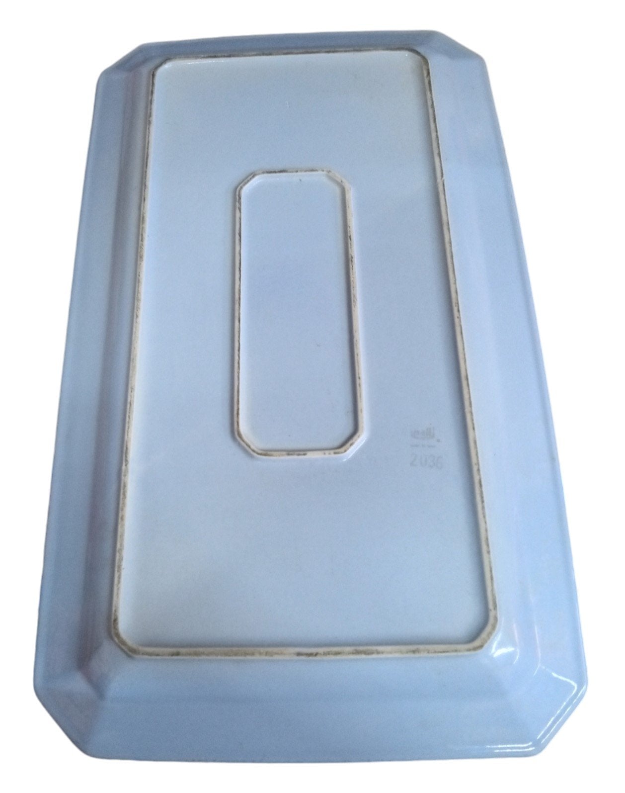 Extra Large Rectangular Serving Tray Platter Vintage Hall China 2036 Light Blue