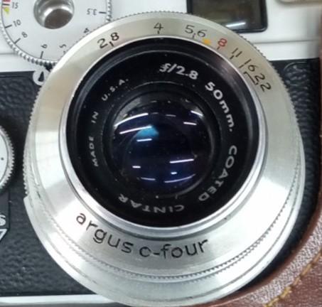 Argus C4 Camera With Leather Case Vintage Collectible Nostalgic Photography