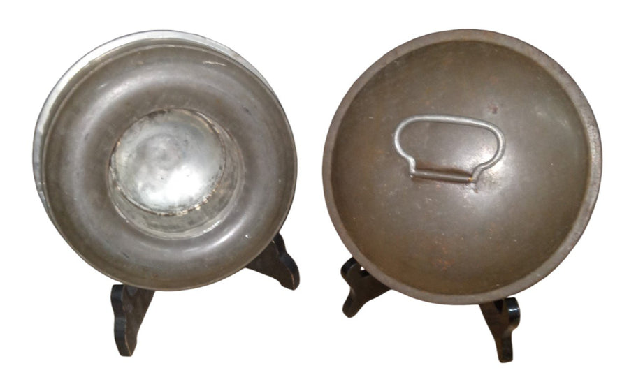 Cake Mold Antique Fries Metal Vintage with Handle