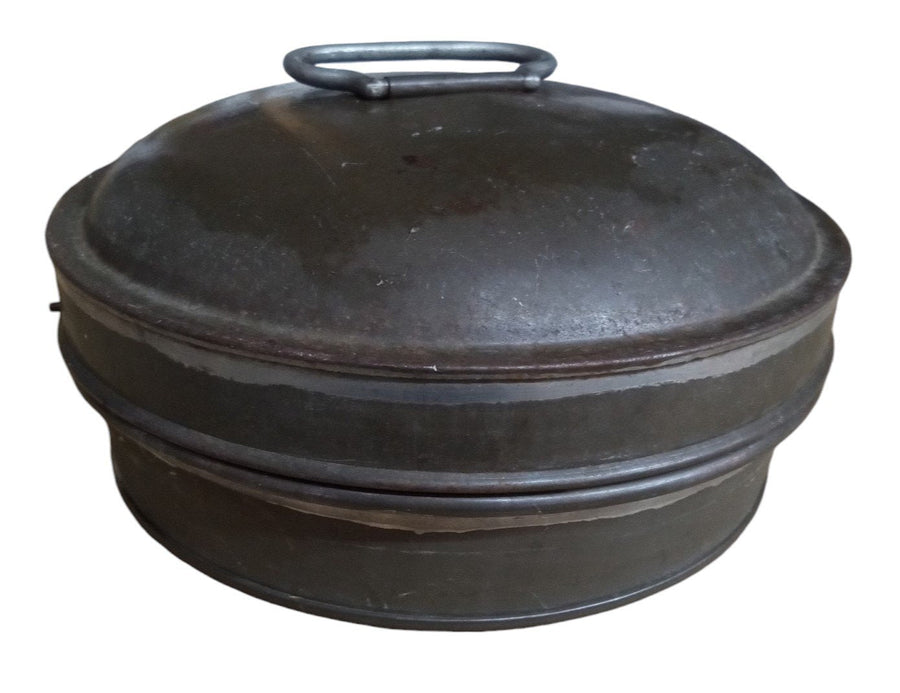 Cake Mold Antique Fries Metal Vintage with Handle