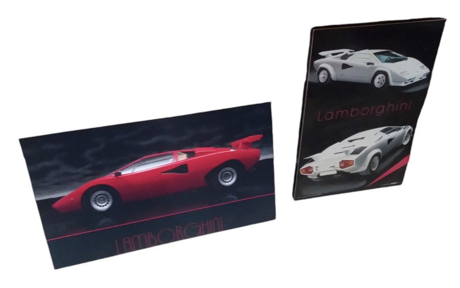 Lamborghini Plastic Posters Set Of 2 Retro Collectible Nostalgic Mancave