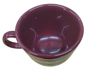 Fiesta - Cinnabar Red Teacup & Saucer Ceramic Homer Laughlin Tea Set Kitchen