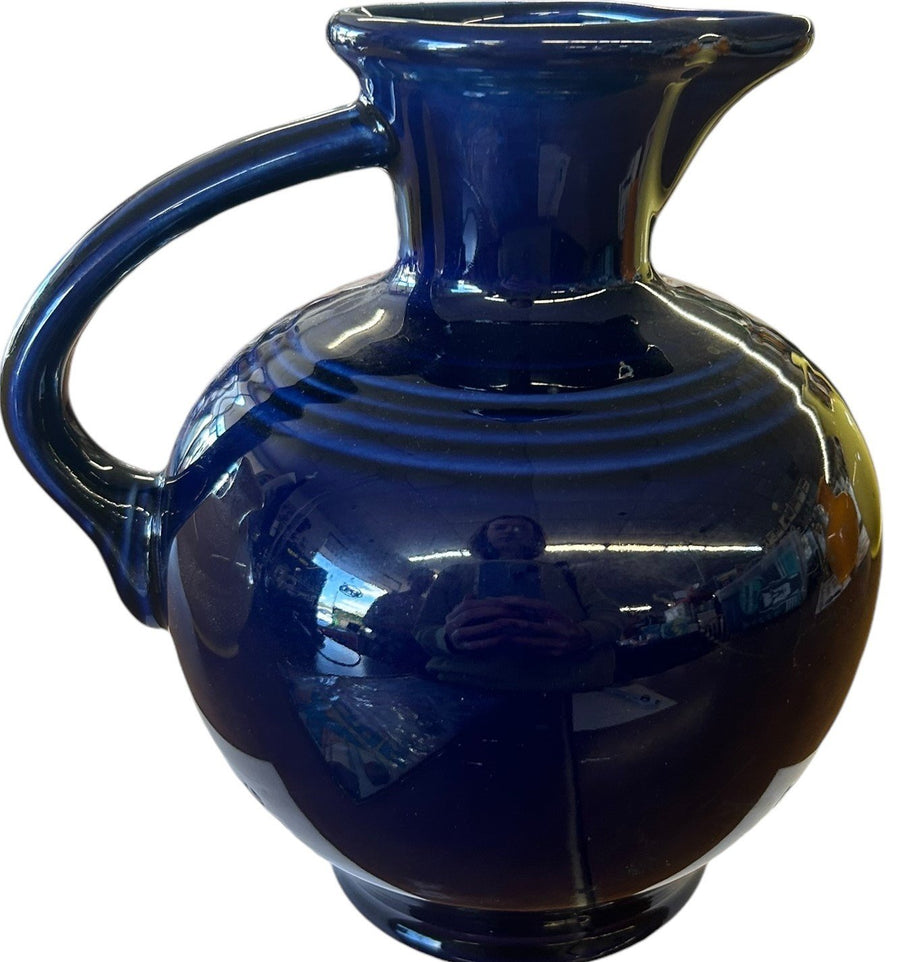 Fiesta - Cobalt Blue Carafe Homer Laughlin Ceramic Vase Pitcher Home Decor