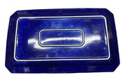 Hall China Extra Large Rectangular Serving Tray Platter Vintage 2036 Blue