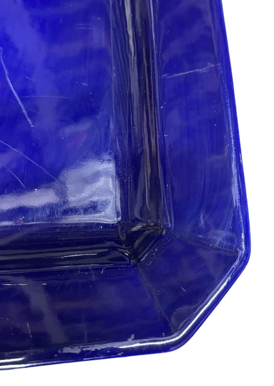 Hall China Extra Large Rectangular Serving Tray Platter Vintage 2036 Blue