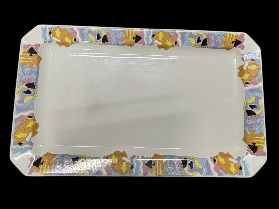 Hall China Extra Large Rectangular Serving Tray Platter Vintage 2036 Fish