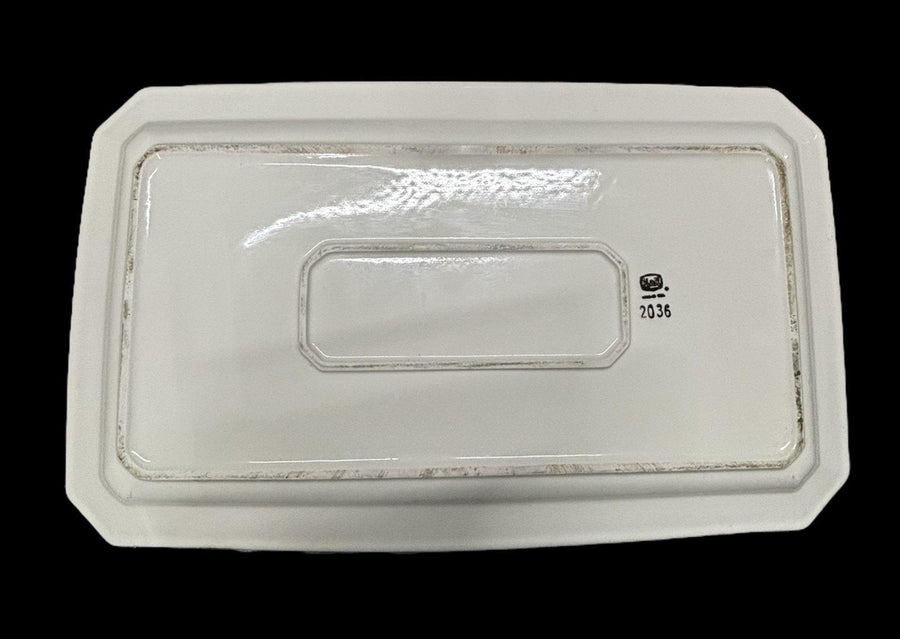 Hall China Extra Large Rectangular Serving Tray Platter Vintage 2036 Fish