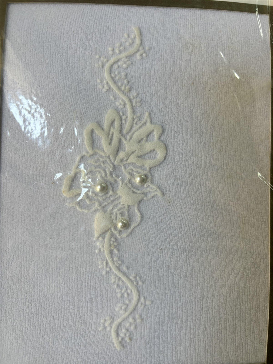 D'Airelle Bridal White Thigh High 100% Nylon Aire Hosiery Butterflies Ribbons