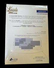 Levante Bridal Sensuality Bianco 1 Small Lace Top Stockings Original Package