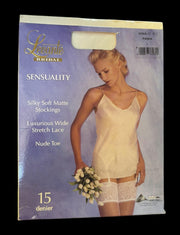 Levante Bridal Sensuality Panna 1 Small Lace Top Stockings Original Package