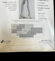 Levante Vanita Naturel 3 Tall Lace Silky Soft Thigh-Hi Original Package