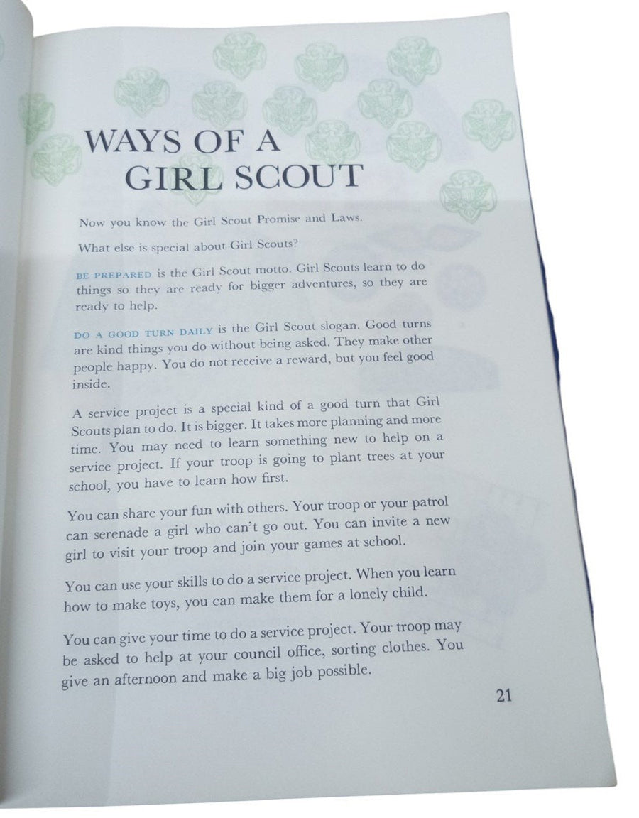 Junior Girl Scouts Handbook Vintage Nostalgic 1970s Scout Memorabilia
