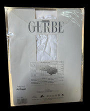Gerbe Paris Bas Passion Stockings Blanc Taille 1 Nylon Lycra White Small