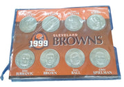 Cleveland Browns Commemorative Coins 1999 Set Of 8 Retro Collectible Nostalgic