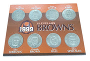 Cleveland Browns Commemorative Coins 1999 Set Of 8 Retro Collectible Nostalgic