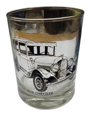 Chrysler 1928 Whisky Glass Vintage Collectible Nostalgic Barware Drinkware