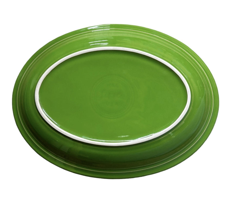 Fiesta - Shamrock Green Medium Oval Serving Platter Homer Laughlin Ceramic Dish