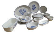 Pfaltzgraff Yorktowne Antique Dinnerware Vintage Servingware Blue White 20 Pcs.