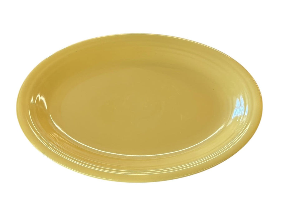 Fiesta - Vintage Yellow Large Oval Platter Homer Laughlin Serving Kitchenware