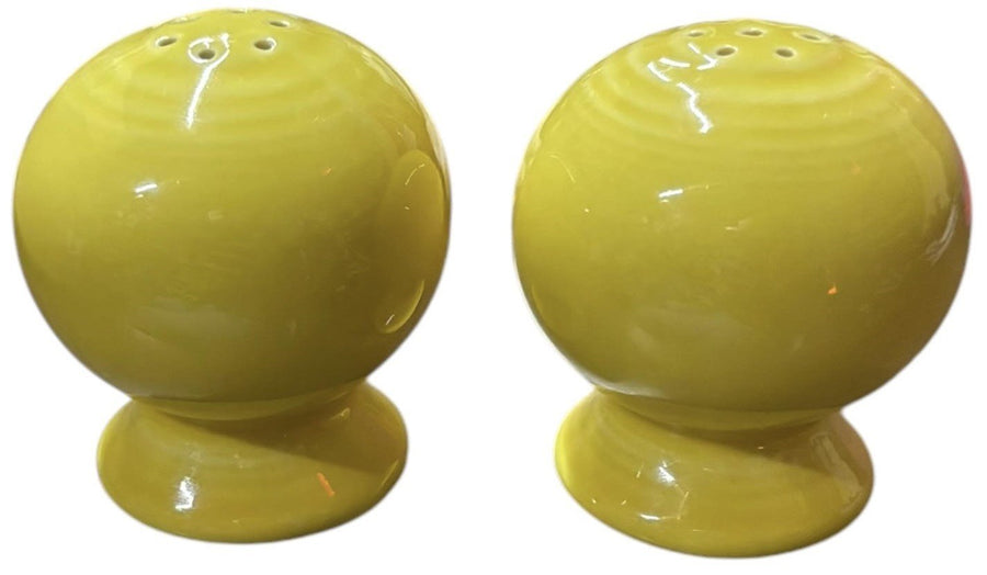 Fiesta - Sunflower Yellow Ball Salt and Pepper Shakers Ceramic Homer Laughlin