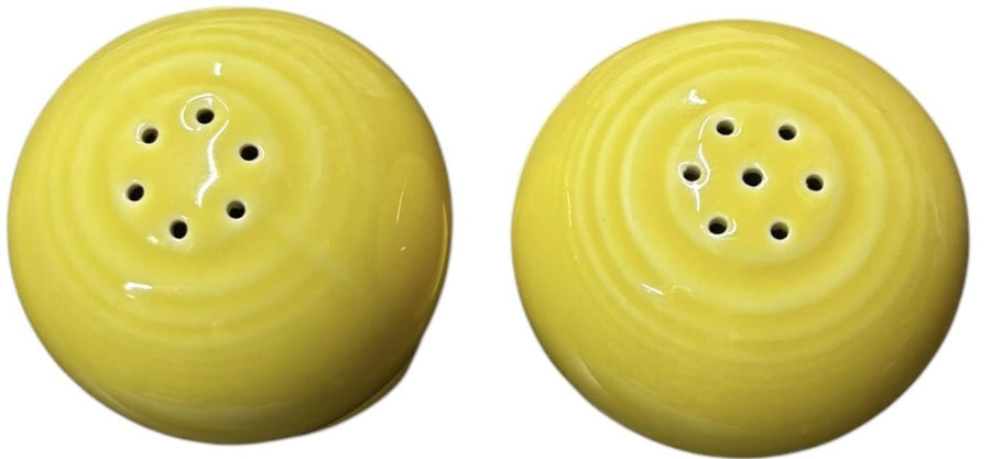 Fiesta - Sunflower Yellow Ball Salt and Pepper Shakers Ceramic Homer Laughlin