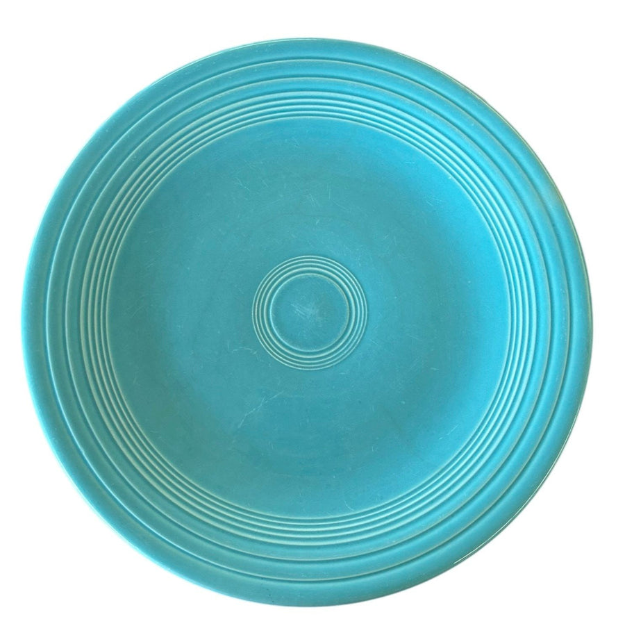 Fiesta - Vintage Turquoise Blue Dinner Plate Homer Laughlin Ceramic Kitchenware