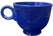 Fiesta - Vintage Cobalt Blue Teacup & Saucer Ceramic Homer Laughlin Kitchen