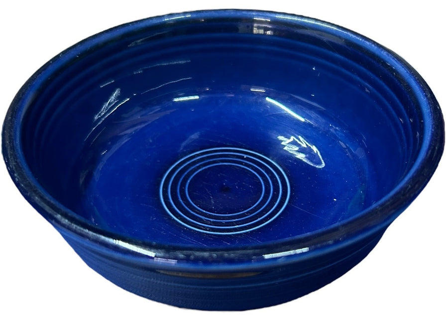 Fiesta - Cobalt Blue Small Cereal Bowl Homer Laughlin Ceramic Dish 15 oz