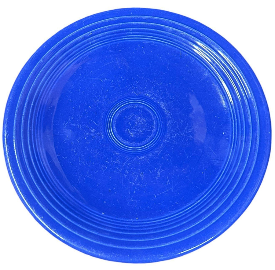 Fiesta - Vintage Cobalt Blue Salad Plate Ceramic Dish Homer Laughlin Kitchenware