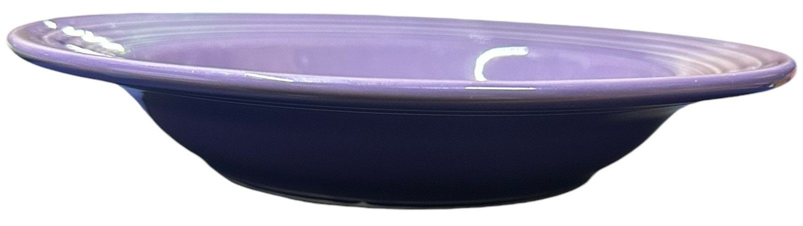 Fiesta - Lilac Purple Rimmed Soup Bowl Homer Laughlin HLC Ceramic Dinnerware