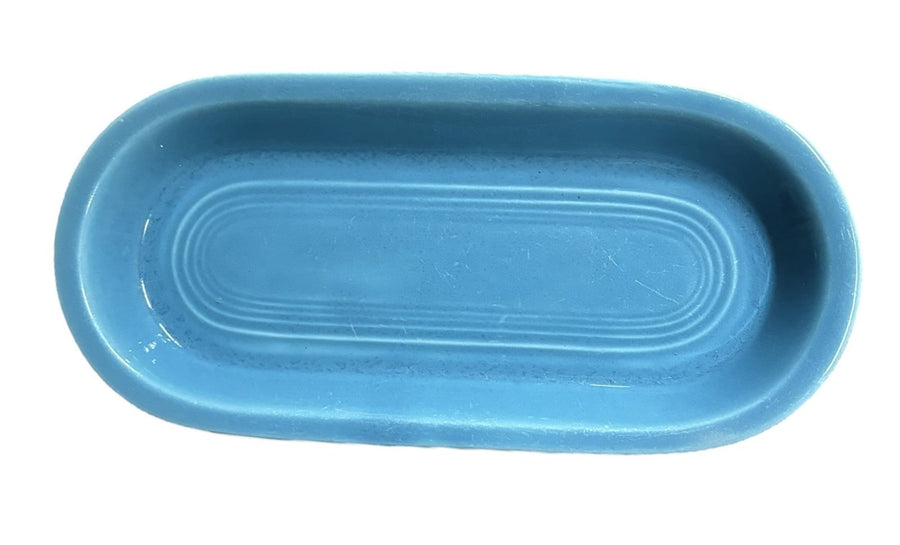 Fiesta - Vintage Turquoise Blue Utility Tray Homer Laughlin HLC Ceramic