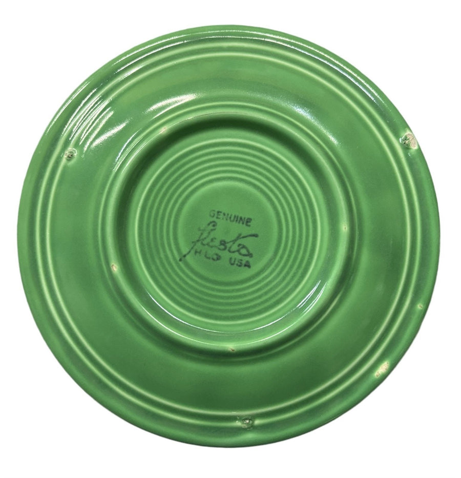 Fiesta - Vintage Green Salad Plate Ceramic Dish Homer Laughlin Kitchenware