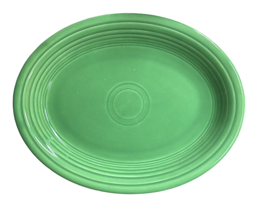 Fiesta - Vintage Green Large Oval Platter Homer Laughlin Serving Kitchenware