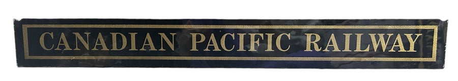 Canadian Pacific Railway Antique Jalousie Glass Sign