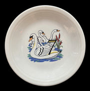 Fiesta Homer Laughlin 12 Days Of Christmas Saucer Seven Swans Swimming