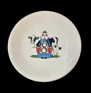 Fiesta Homer Laughlin 12 Days Of Christmas Saucer Eight Maids Milking