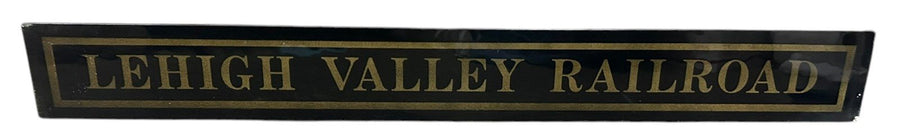 Lehigh Valley Railroad Antique Jalousie Glass Sign