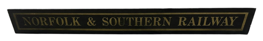 Norfolk & Southern Railway Antique Jalousie Glass Sign