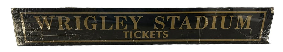 Wrigley Stadium Tickets Antique Jalousie Glass Sign