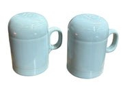 Fiesta - Sky Blue Salt and Pepper Shakers Rangetop Homer Laughlin Ceramic HLC