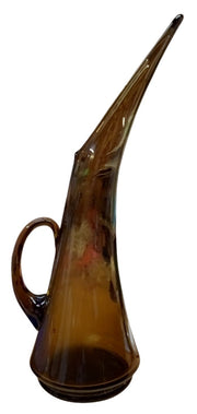 Swung Glass Pitcher/Vase Vintage Antique Kanwaha Collectible Nostalgic Art Glass
