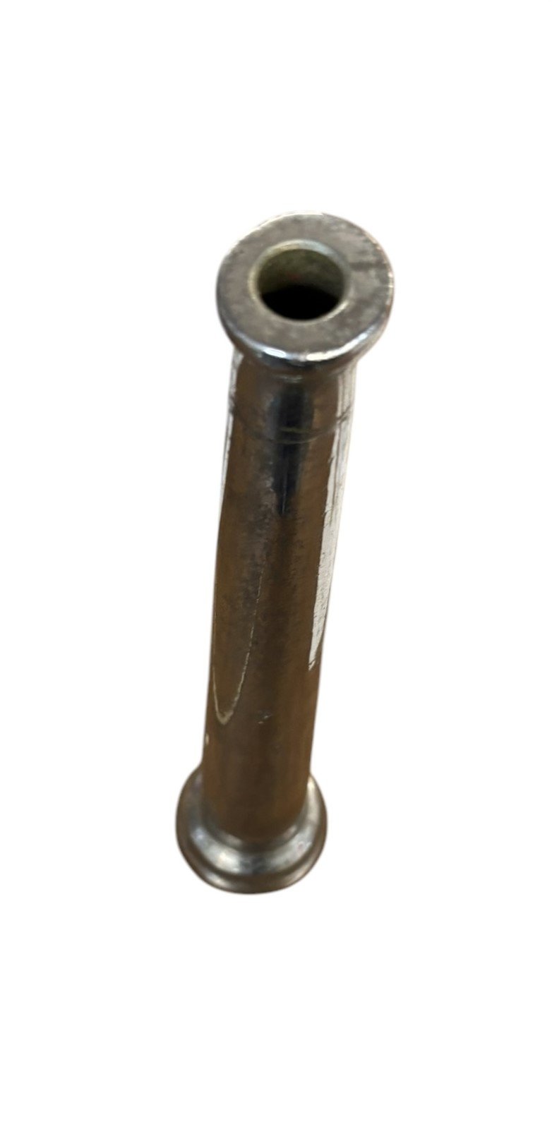 Elkhart Brass Antique Fire Hose Nozzle Vintage 15" Silver Color