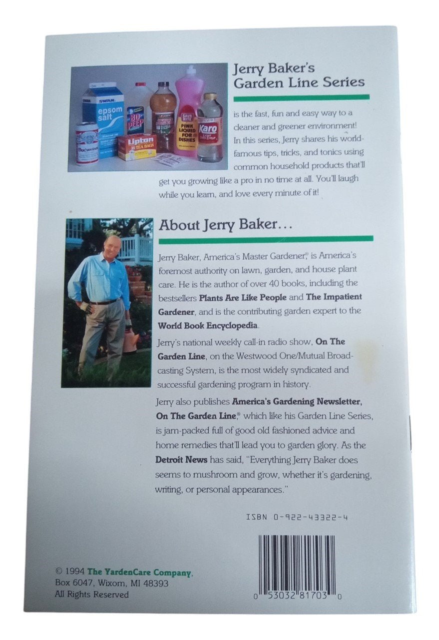 Jerry Baker New Garden Line Book Set 1-8 Retro Collectible Nostalgic Gardening