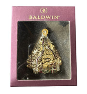 Baldwin Brass Ornament Vintage Christmas Holiday Elegant Christmas Tree 7049.010
