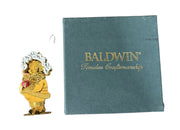 Baldwin Brass Ornament Vintage Christmas Holiday Mr. Snowman 7181.010