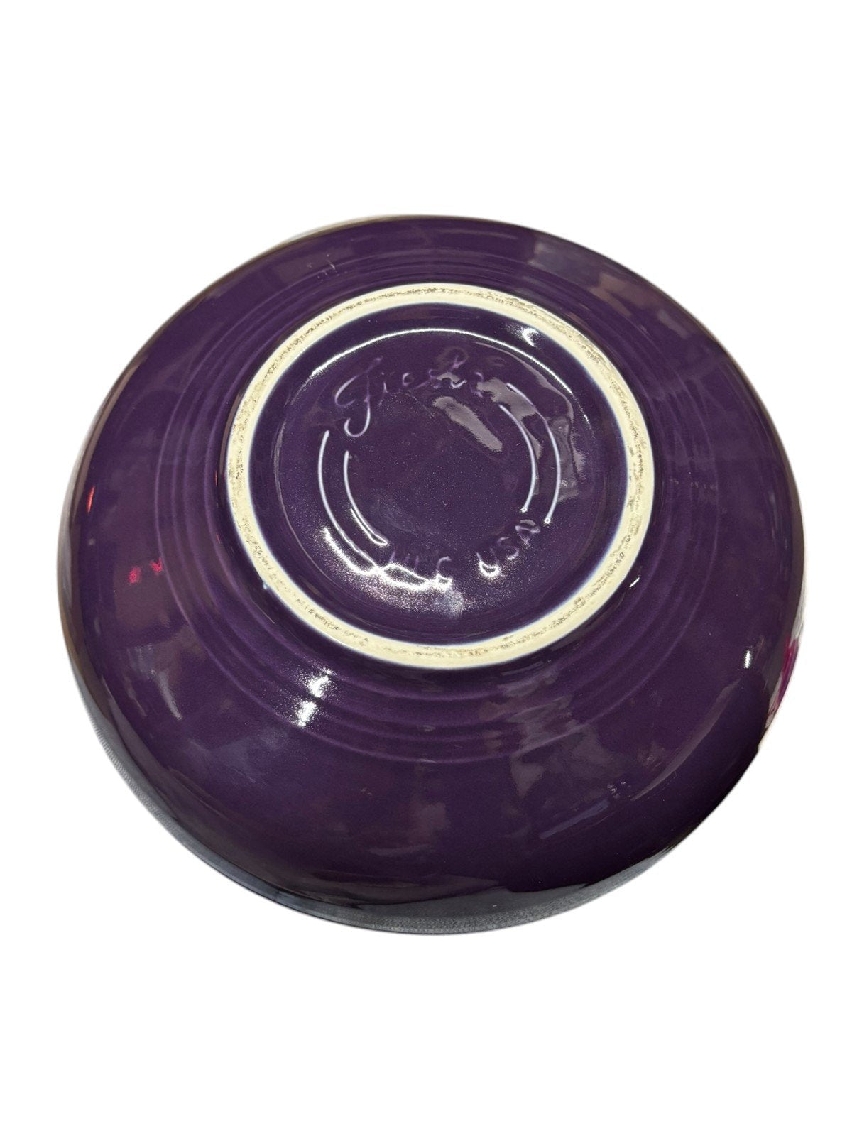 Fiesta - Plum Purple Large Bistro Bowl Ceramic Homer Laughlin Kitchenware HLC