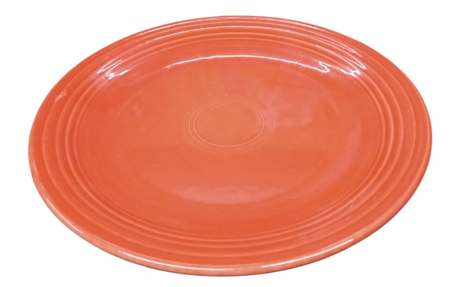 Fiesta - Poppy Orange Chop Plate Homer Laughlin Ceramic Serving Kitchenware