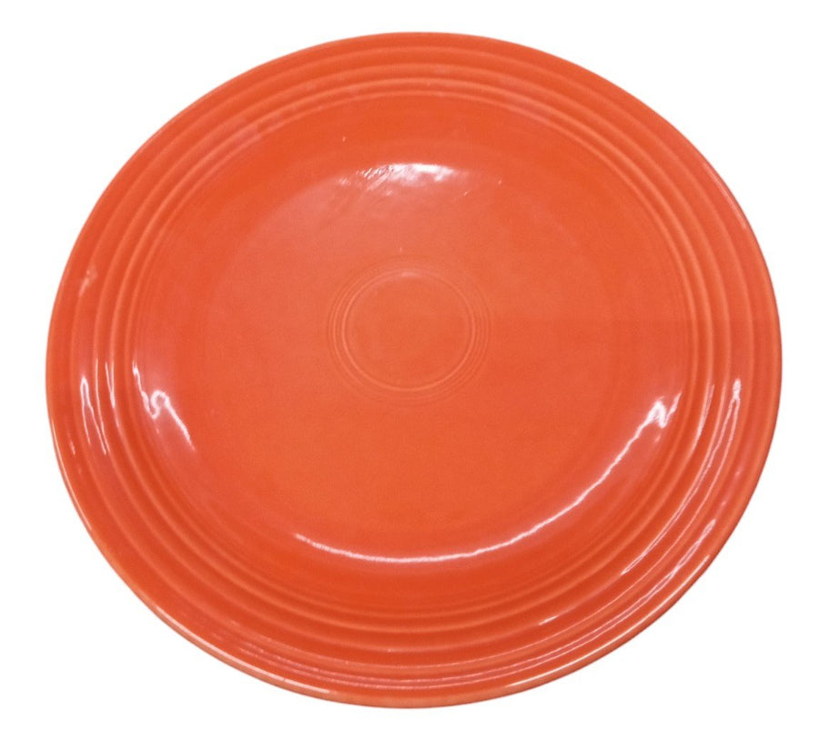 Fiesta - Poppy Orange Chop Plate Homer Laughlin Ceramic Serving Kitchenware