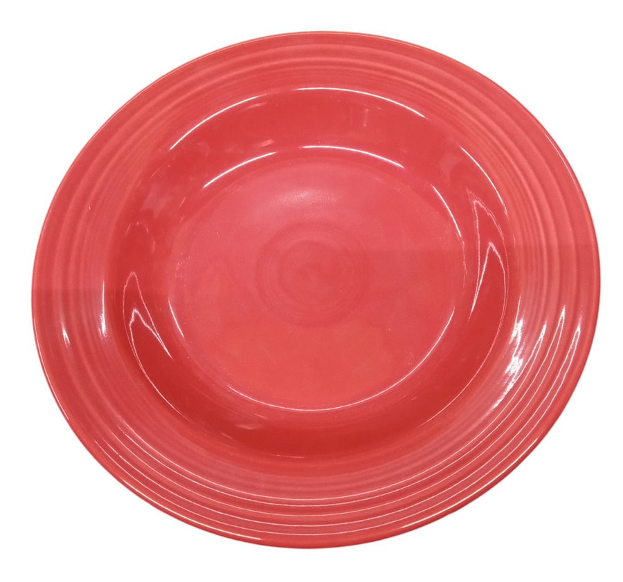 Fiesta - Scarlet Red Rimmed Soup Bowl Homer Laughlin HLC Ceramic Dinnerware