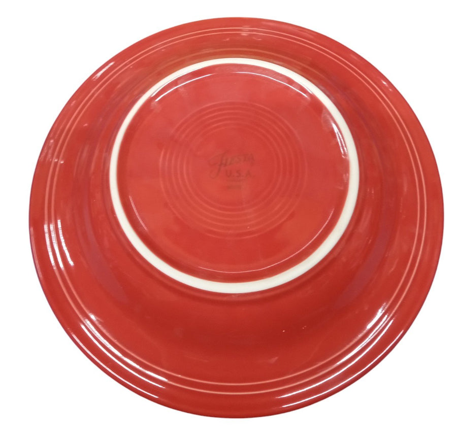 Fiesta - Scarlet Red Rimmed Soup Bowl Homer Laughlin HLC Ceramic Dinnerware